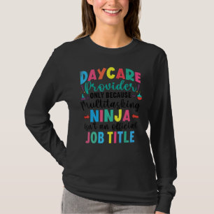 Camiseta Provedor de creche Ninja Infantil Gráfico