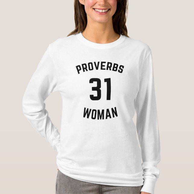 Camiseta Provérbio 31 mulher. (Frente)