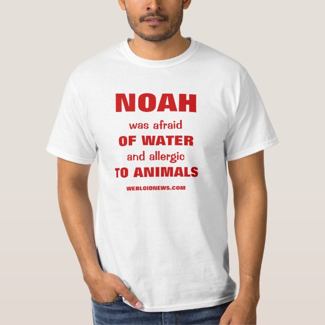 Camiseta Provérbio engraçado da arca de Noah (Frente)