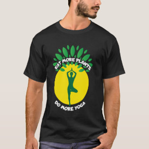 Camiseta Provérbio Inspirador Coma Mais Plantas Faça Mais Y