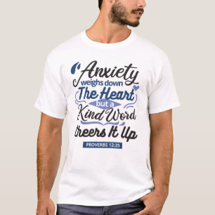 Camiseta Provérbios 12:25 Versículo Bíblico – Arte de Palav