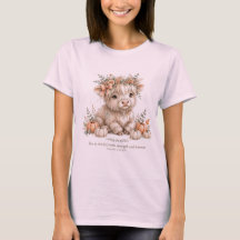 Provérbios 3125 KJV Outono Garota Fofa Vaca Boho