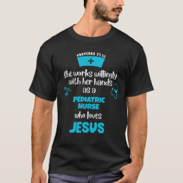 Camiseta Provérbios 31 ENFERMEIRA PEDIÁTRICA CRISTÃ