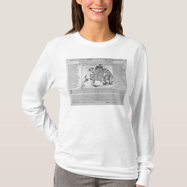 Camiseta Provérbios e previsões velhos (Frente)