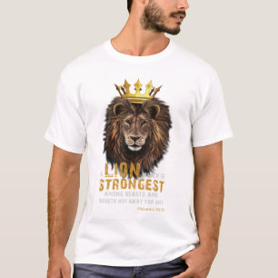 Camiseta Proverbs 30:30 KJV Scripture Cote Unisex