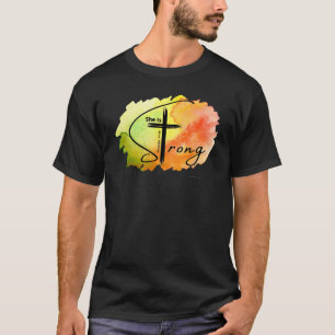 Camiseta Proverbs 3125 Ela É Forte Bíblia Da Igreja Jesus D