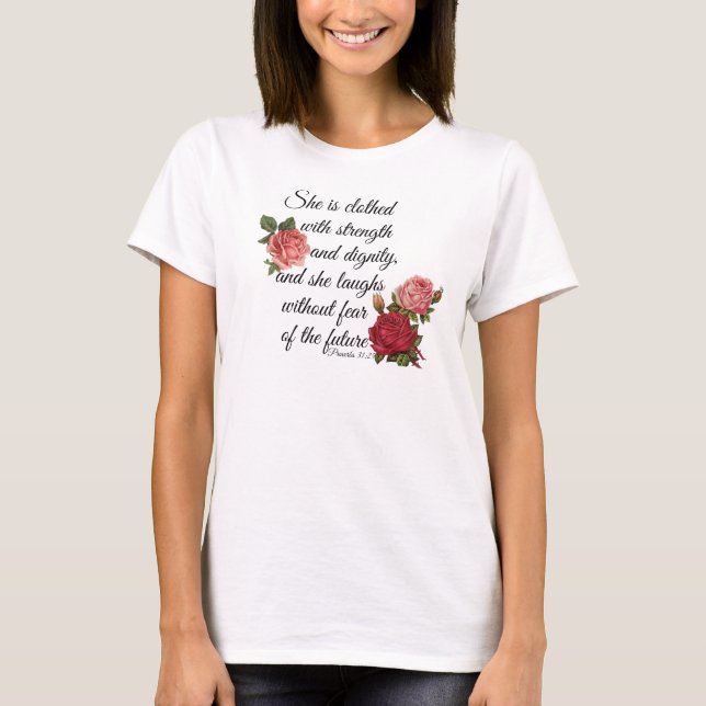 Camiseta Proverbs 31:25 (Frente)
