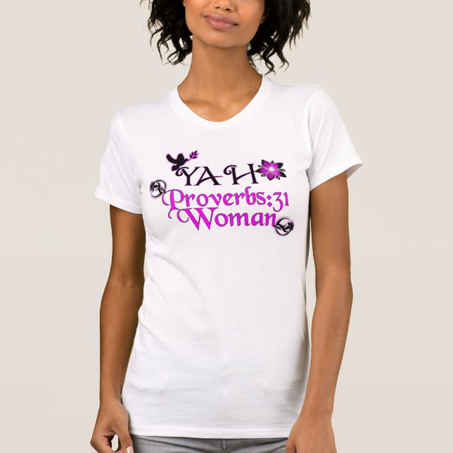 Camiseta Proverbs 31 Mulher Hebraica Roupa Israelita (Frente)