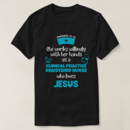 Camiseta Proverbs 31 PRÁTICA CLÍNICA ENFERMEIRA REGISTRADA