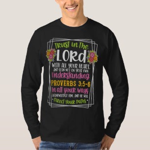 Camiseta Proverbs 35-6 Bíblias Versos Cristãos Religiosos