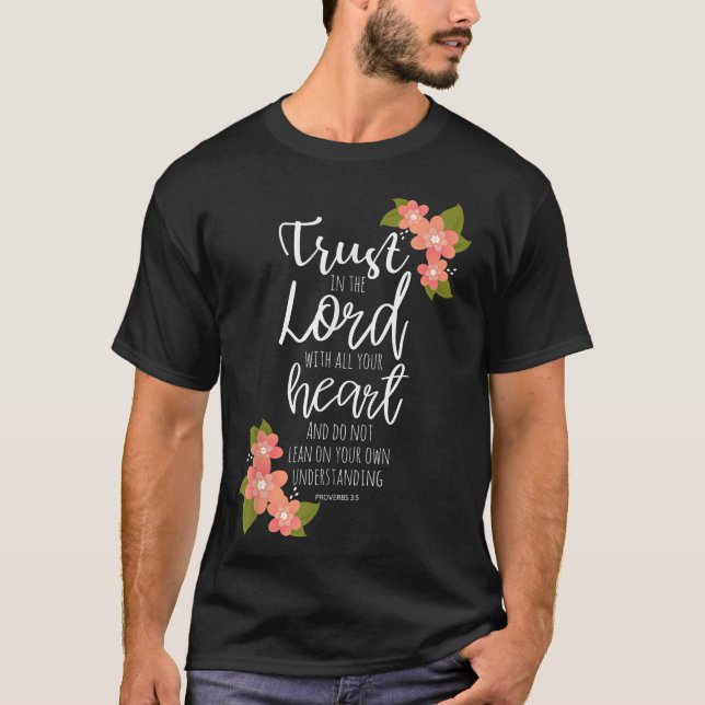 Camiseta Proverbs 35, Trust in the Lord, Scripture Christia (Frente)