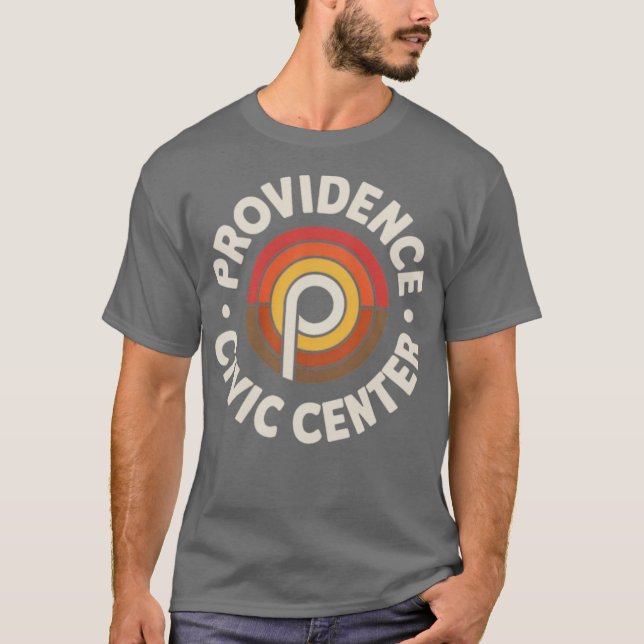 Camiseta Providence Civic Center Retro 1970s Rhode Island (Frente)