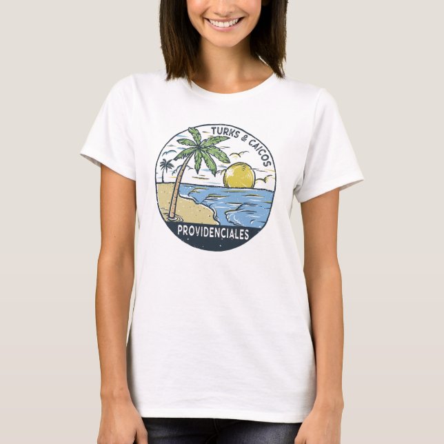 Camiseta Providenciales Turks e Caicos Vintage (Frente)
