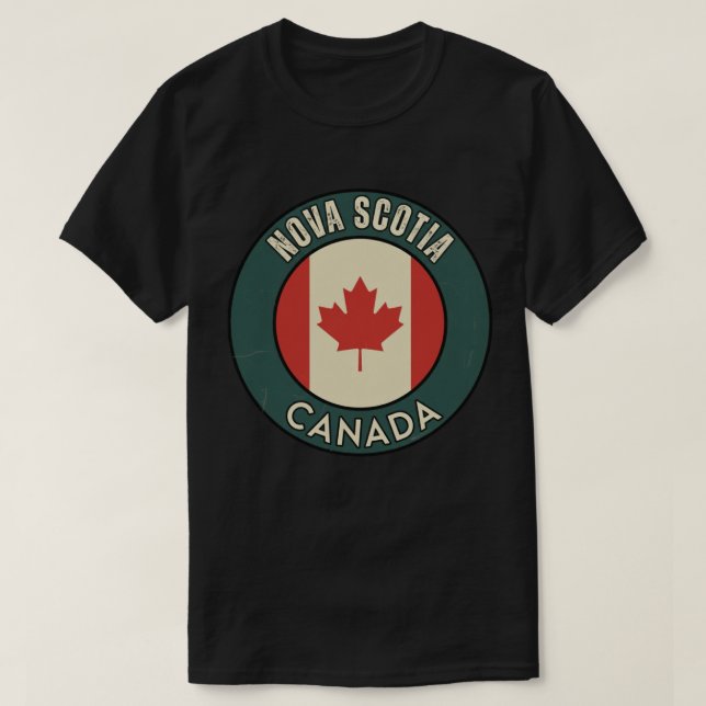 Camiseta Província da Nova Escócia Canadá (Frente do Design)