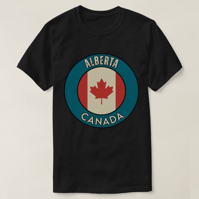 Camiseta Província de Alberta Canadá (Frente do Design)