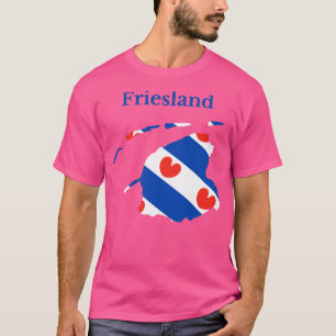 Camiseta Província de Friesland - Pavilhão de Mapa, Países