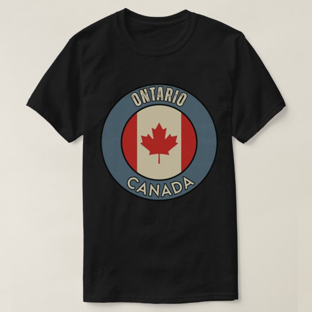 Camiseta Província de Ontário Canadá (Frente do Design)