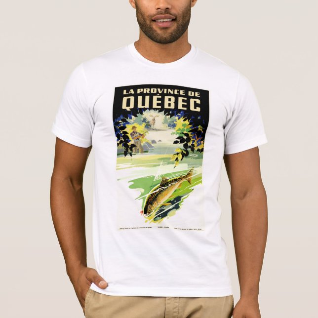 Camiseta Província de Quebeque do La (Frente)