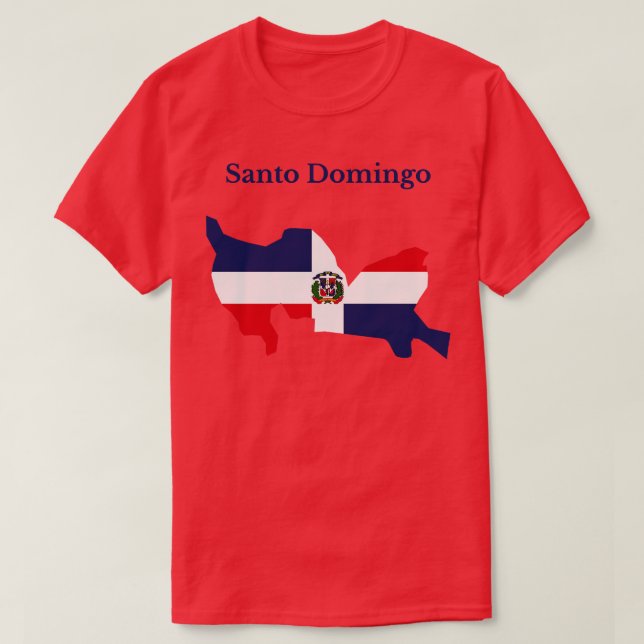 Camiseta Província de Santo Domingo República Dominicana (Frente do Design)