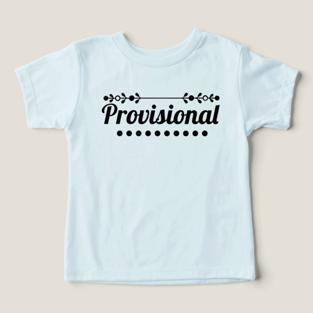 Camiseta Provisória  (Design frontal)