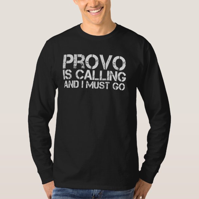 Camiseta Provo Ut Utah Funny City Trip Home Roots Usa (Frente)