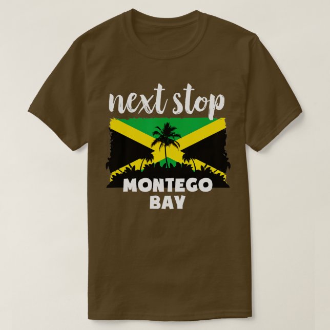 Camiseta Próxima Parada de Férias Montego Bay Jamaica (Frente do Design)