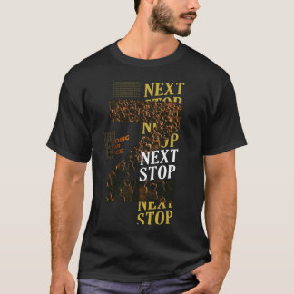 Camiseta Próxima Parada Encontrando Seu Lugar Multidão Insp