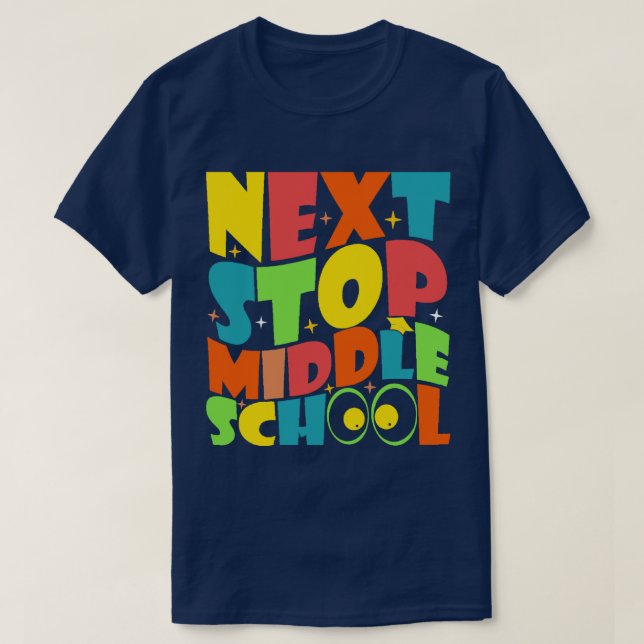 Camiseta Próxima Parada Engraçada Engraçada Escola Meninos (Frente do Design)