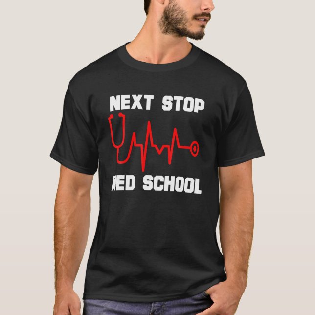 Camiseta Próxima Parada Estudante da Faculdade de Medicina  (Frente)