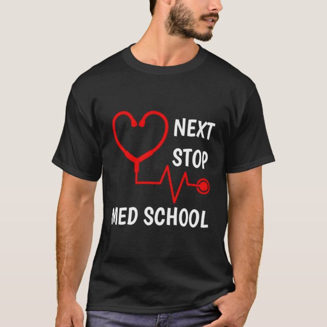 Camiseta Próxima Parada Estudante de Medicina Med School (Frente)