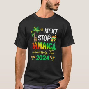 Camiseta Próxima Parada Jamaica 2024 Casais Aniversário da