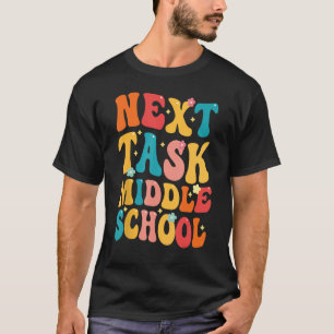 Camiseta próxima tarefa escola secundária Groovy Elementary