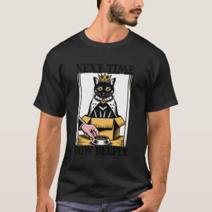 Camiseta Próxima Vez Curve-se Mais Amante de Gatos Gato na