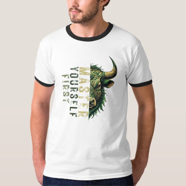 Camiseta Próximo modo de pensar | Motivação | Mercado Bull (Frente)