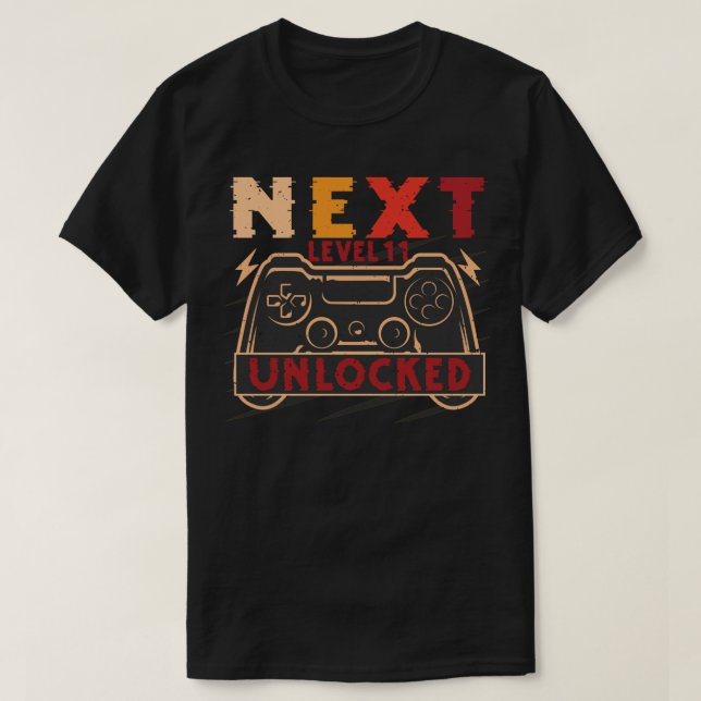 Camiseta Próximo nível desbloqueado (Frente do Design)