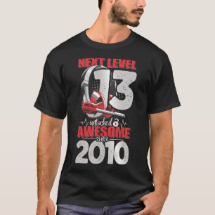 Camiseta Próximo nível desbloqueado fone de ouvido de 13 an