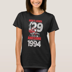 Camiseta Próximo Nível Desbloqueado Menino de 29 Anos 1994