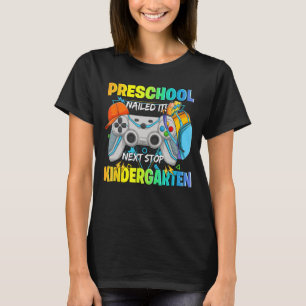 Camiseta Próximo ponto do jardim de infância Pré K pregou F