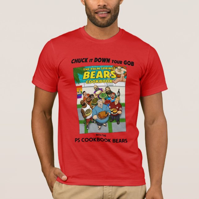 Camiseta PS Cookbook Bears T-Shirt com texto (Frente)