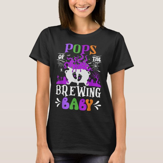 Camiseta Ps Of The Brewing Baby Dad To Be Halloween  (Frente)