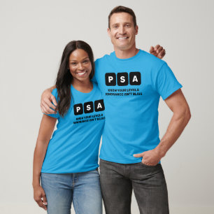 Camiseta PSA de Consciência do Cancer da Próstata