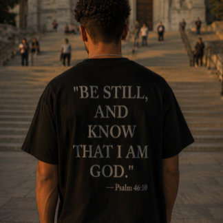 Camiseta Psalm 46:10T-Shirt-Be Still And Know That I Am God