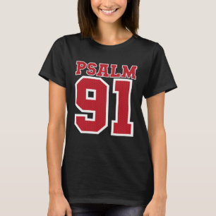 Camiseta Psalm 91 Bíblia Verse Christian Meu Refúgio Meu Je