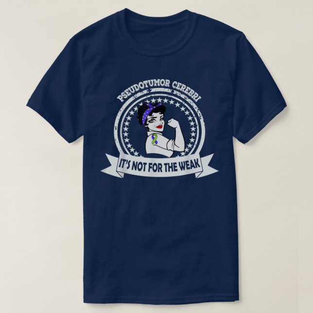 Camiseta Pseudotumor Cerebri Não Para O Weak Blue Greeb R (Frente do Design)