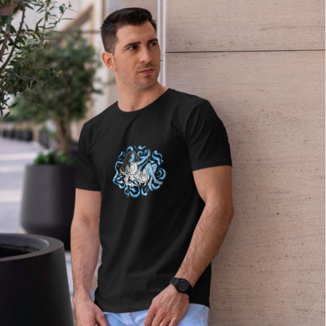 Camiseta Psicodélica Azul Trippy (Criador carregado)