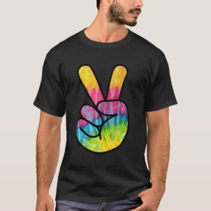 Camiseta Psicodélica Dedos da Paz
