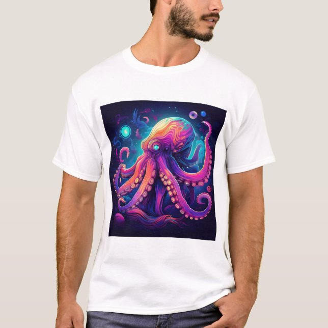 Camiseta Psicodélica Octopus (Frente)