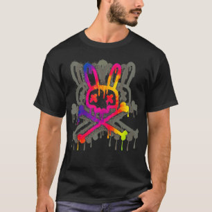 Camiseta Psicodélica, Pintal, Corpo E Crossbones