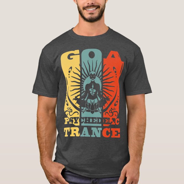 Camiseta Psicodélico Goa Trance OM Psytrance Presente (Frente)