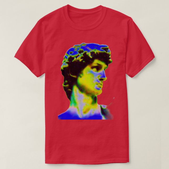 Camiseta Psicodélico Michelangelo David (Frente do Design)